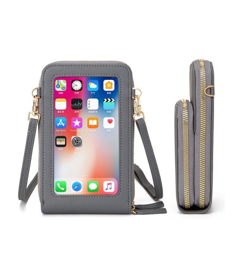 Touch Screen Waterproof Leather Crossbody Phone Bag Touch Screen Waterproof Leather Crossbody Phone Bag