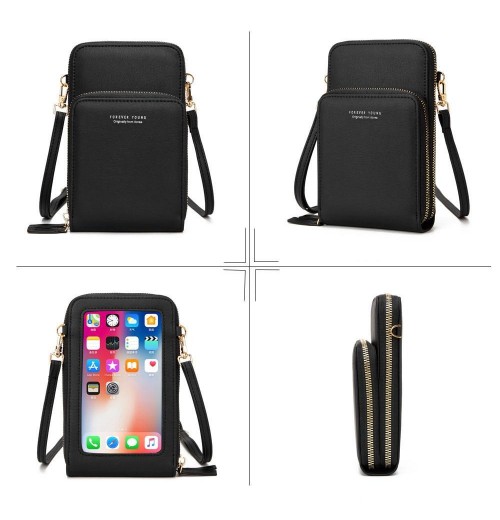 Touch Screen Waterproof Leather Crossbody Phone Bag Touch Screen Waterproof Leather Crossbody Phone Bag